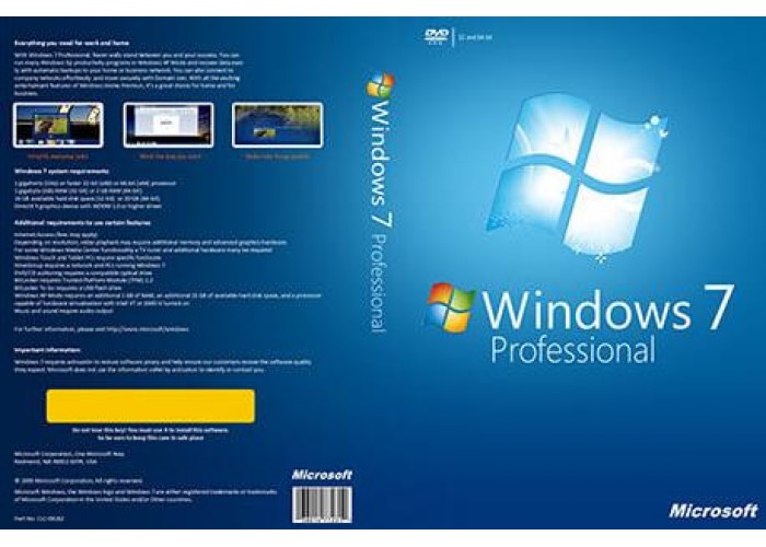 Windows 7 Pro Kurumsal Lisans Anahtarı 32&64 Bit Key